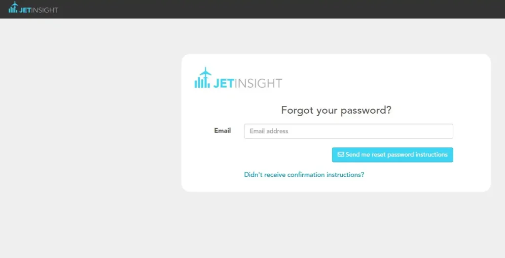 How To Reset Forgot Password For Jetinsight Login