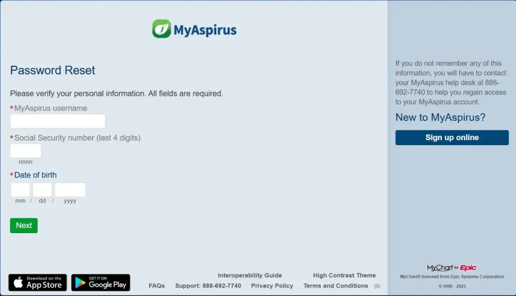 How To Reset MyAspirus Login Forgot Password