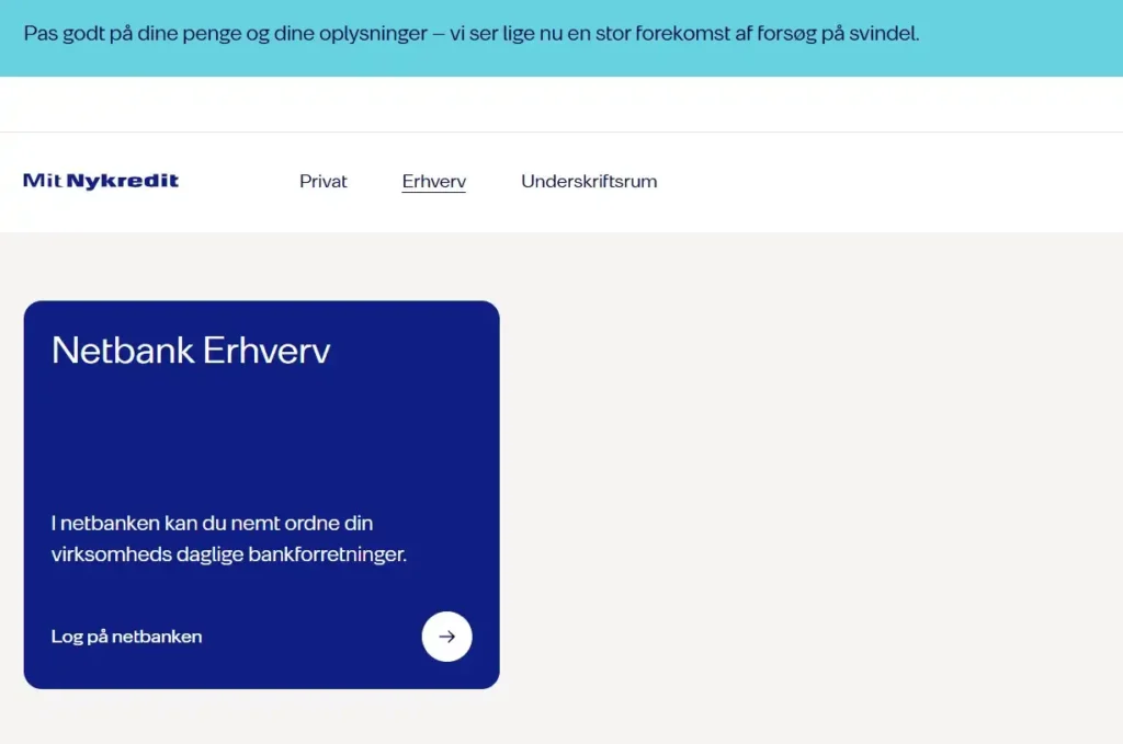 Nykredit Erhverv Login