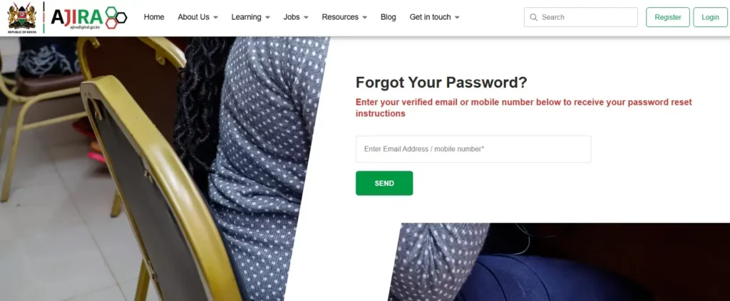 How To Reset Forgot Password For Ajiradigital Login