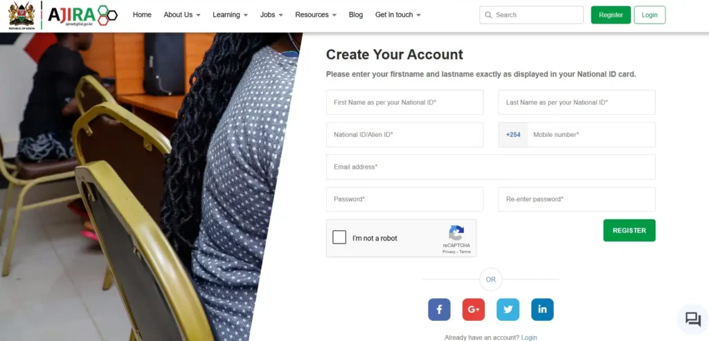 How To Ajiradigital Register: Step by Steps