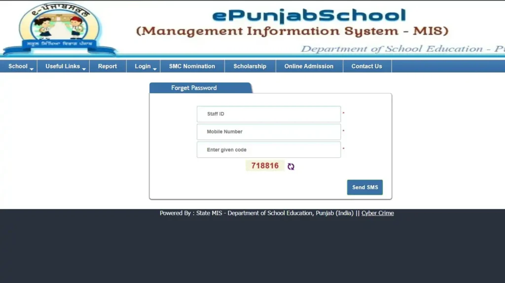 How To Reset Forget Password For Epunjabschool Login