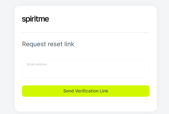 SpiritMe AI Forgot Password