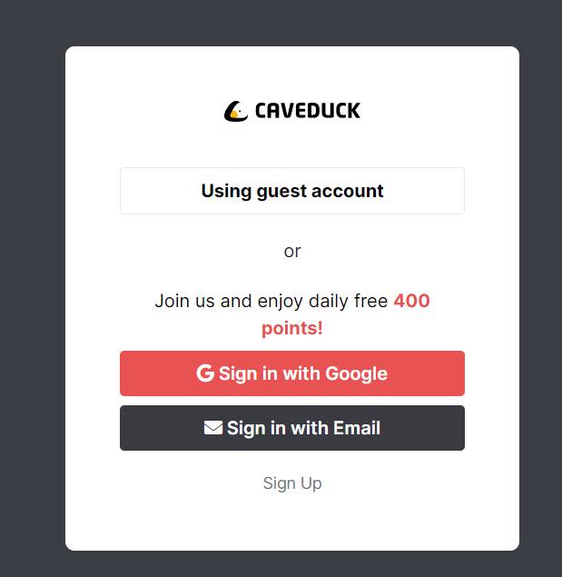 How To Caveduck AI Login
