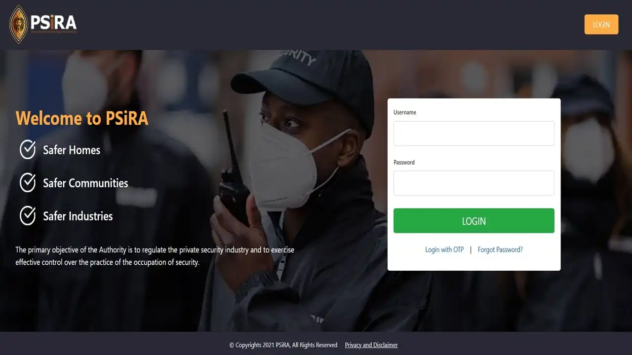PSiRA Login