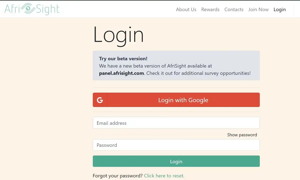 Afrisight Login